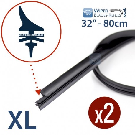 Refills for Valeo X-trm wiper blades - max 32" 80cm